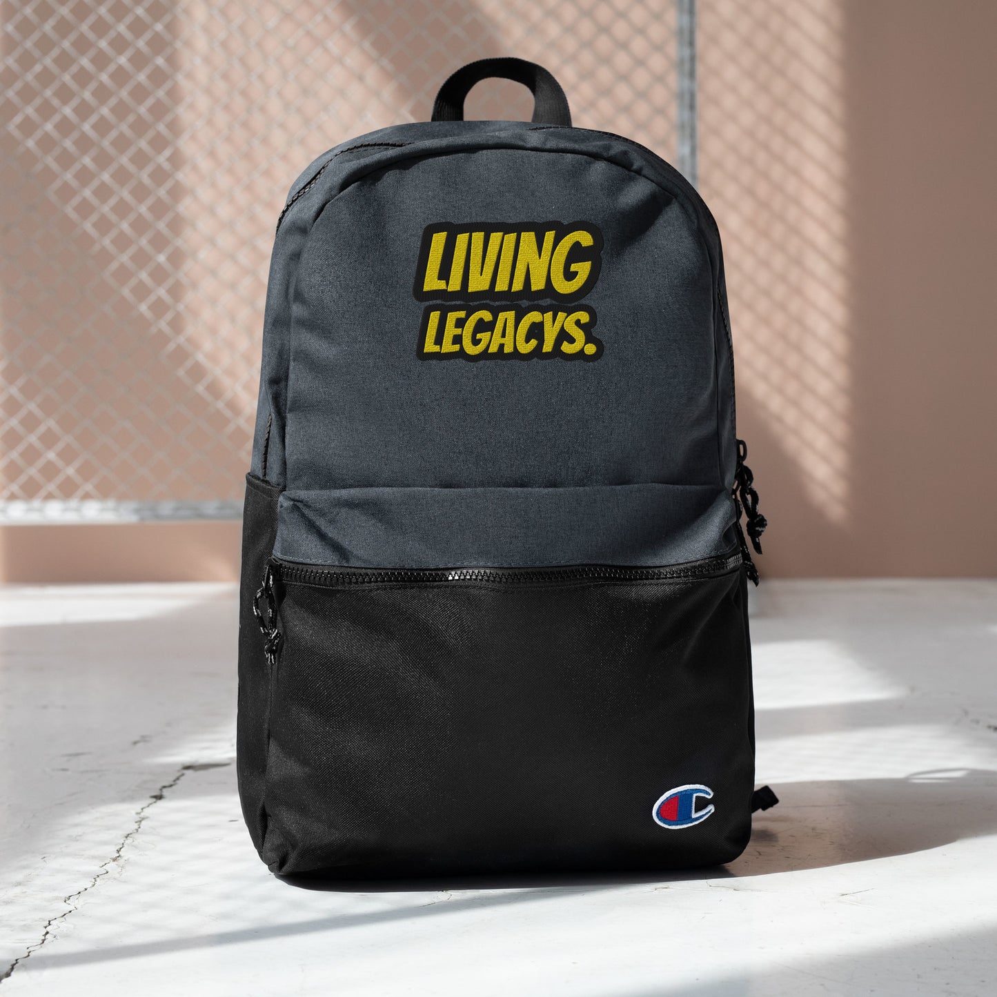 LIVING LEGACYS Embroidered Champion Backpack