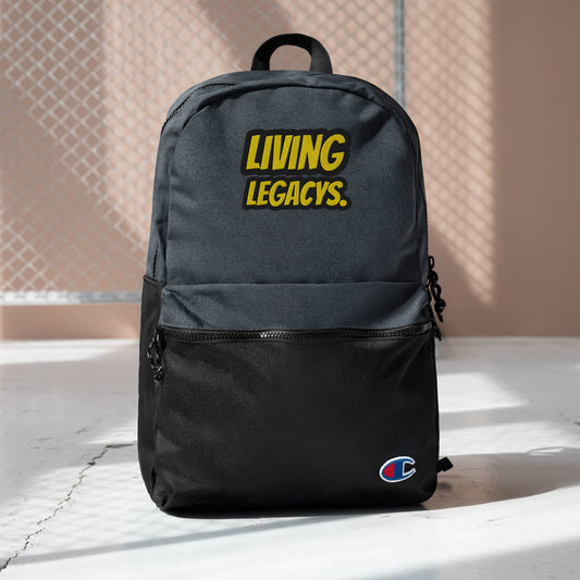 LIVING LEGACYS Embroidered Champion Backpack